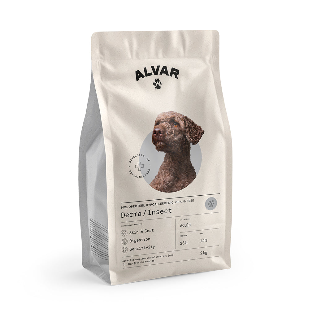Alvar Pet Derma/Insect tørfoder 2 x 7 kg