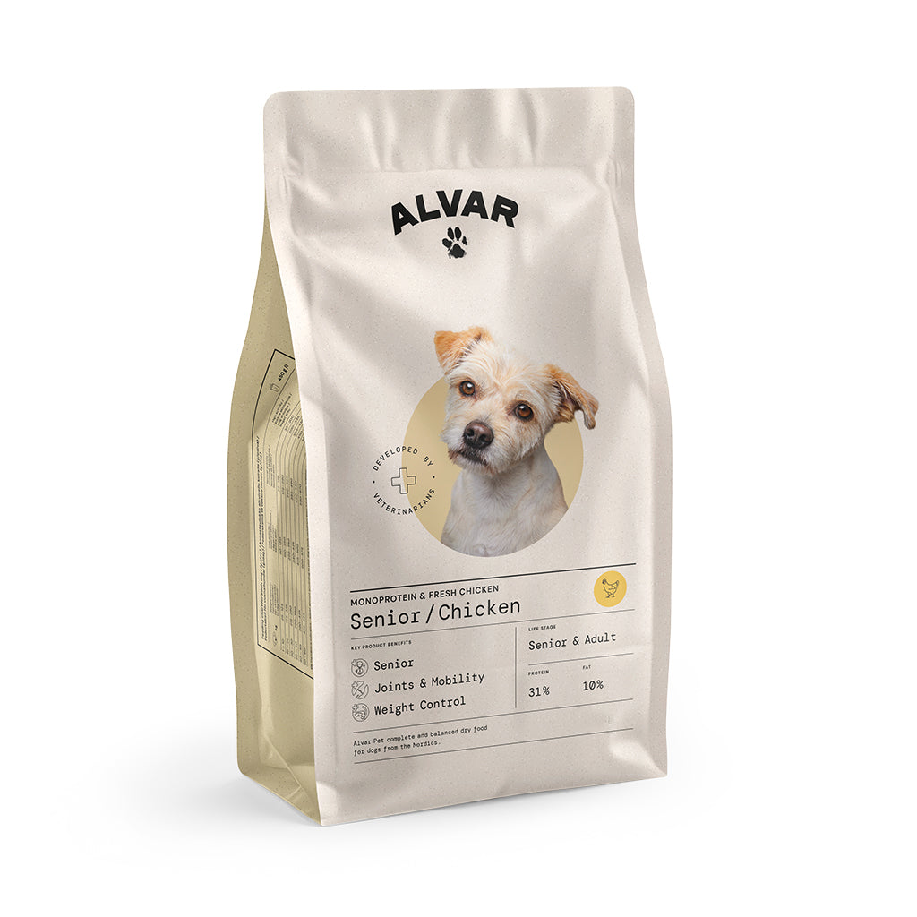 Alvar Pet Senior/Chicken dry food 3 x 7 kg