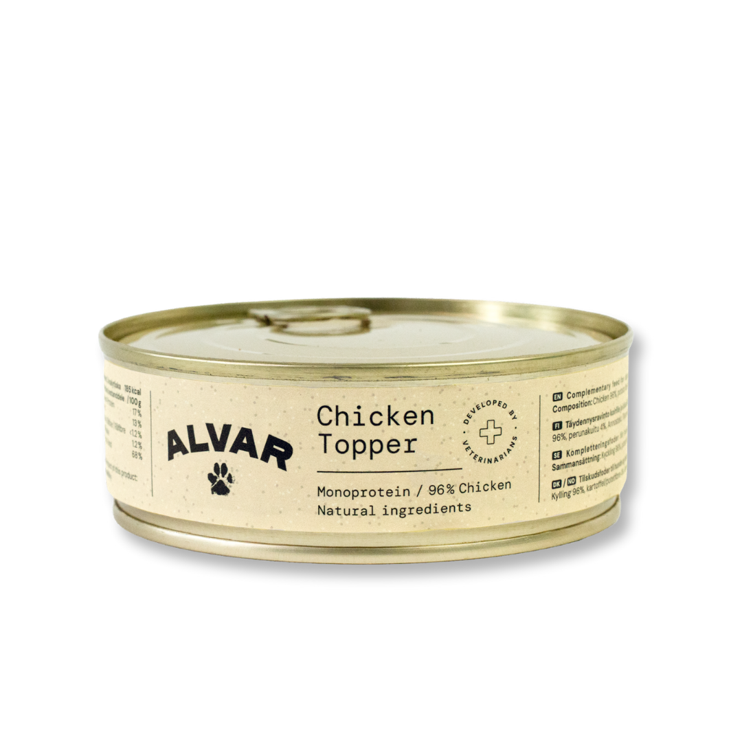 Alvar Pet Chicken Topper Vådfoder
