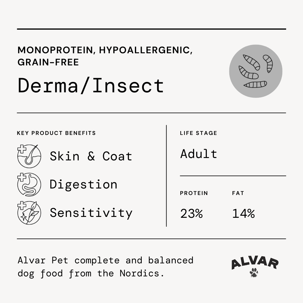Alvar Pet Derma/Insect dry food