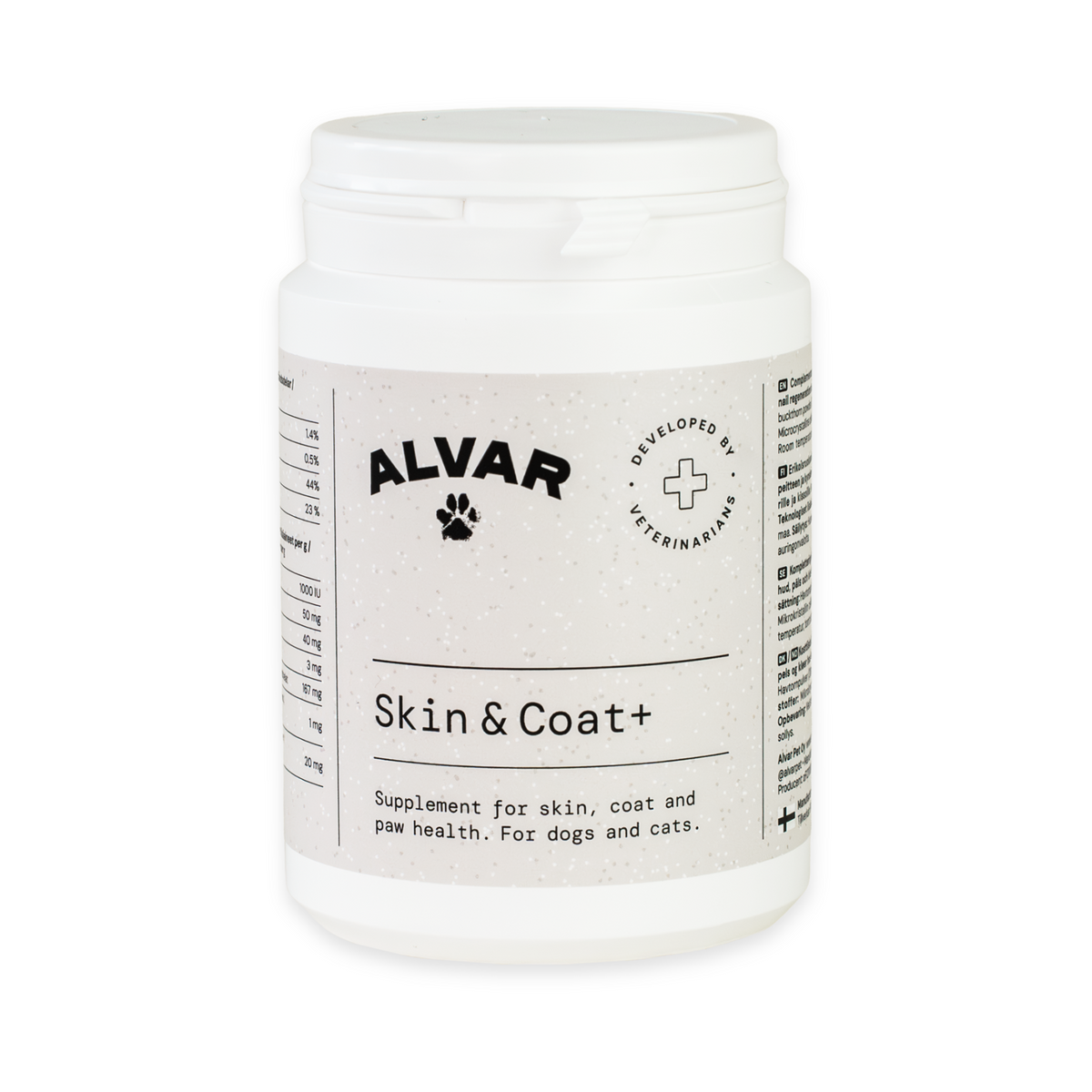 Alvar Pet Skin & Coat+ kosttillskott 140 g