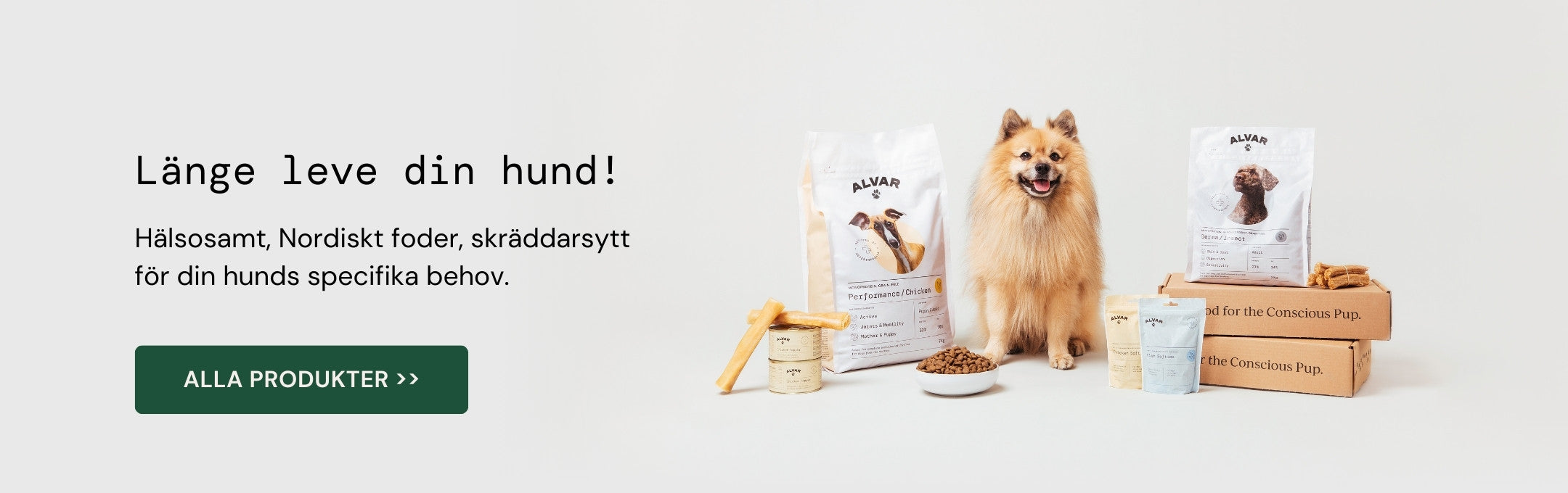 Alvar och Alvar Pet hundfoder