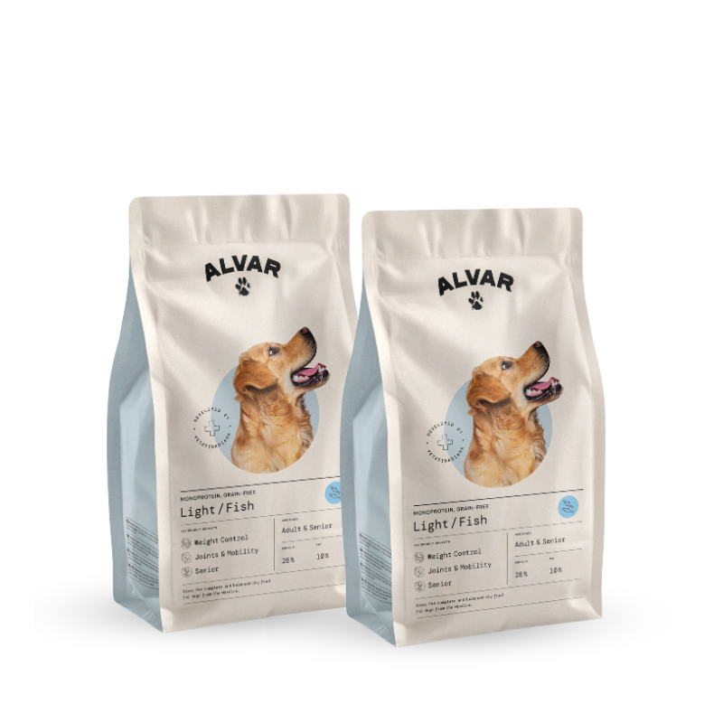 Alvar Pet Light/Fish kuivaruoka 2 x 2 kg