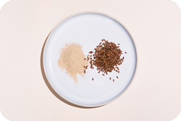 Natural ingredients with functional benefits - psyllium and linseed