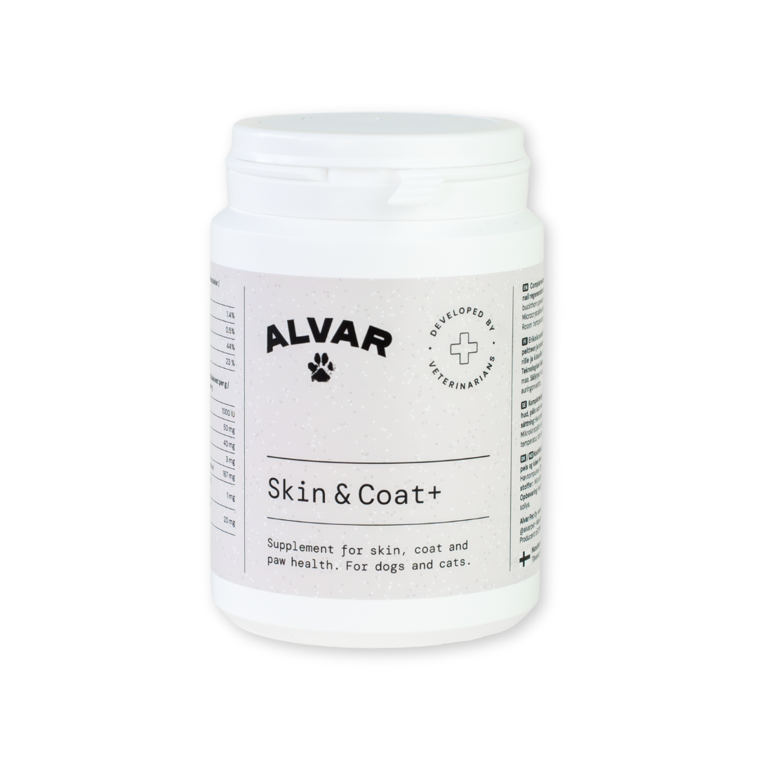 Alvar Pet Skin & Coat+ kosttilskud 140 g