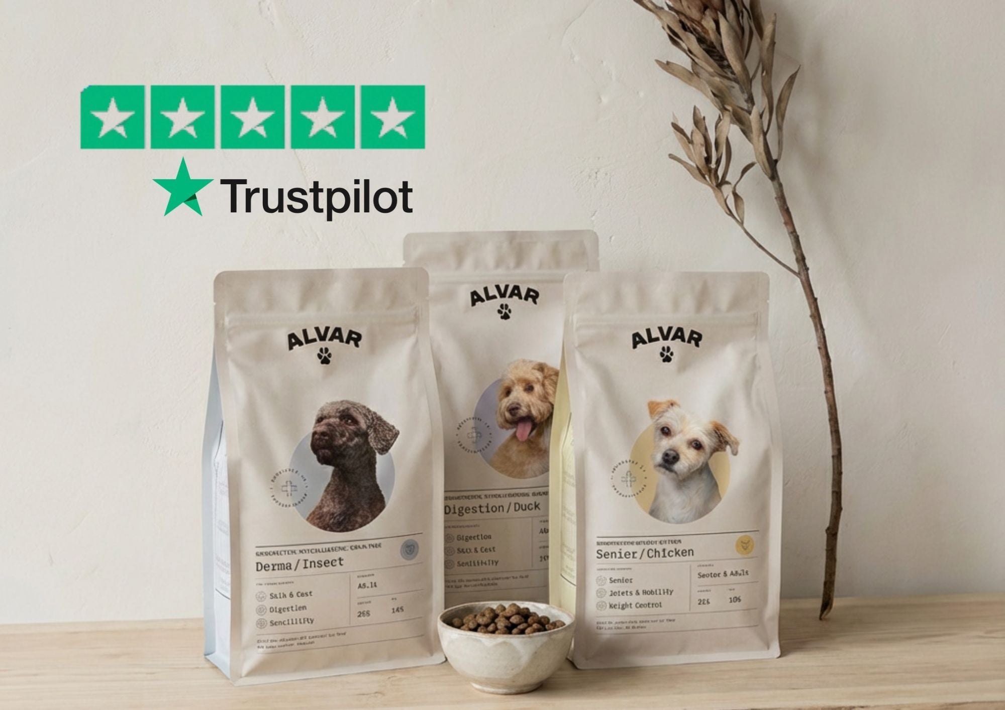 Alvar Pet the Most Trusted dog food in the Nordics