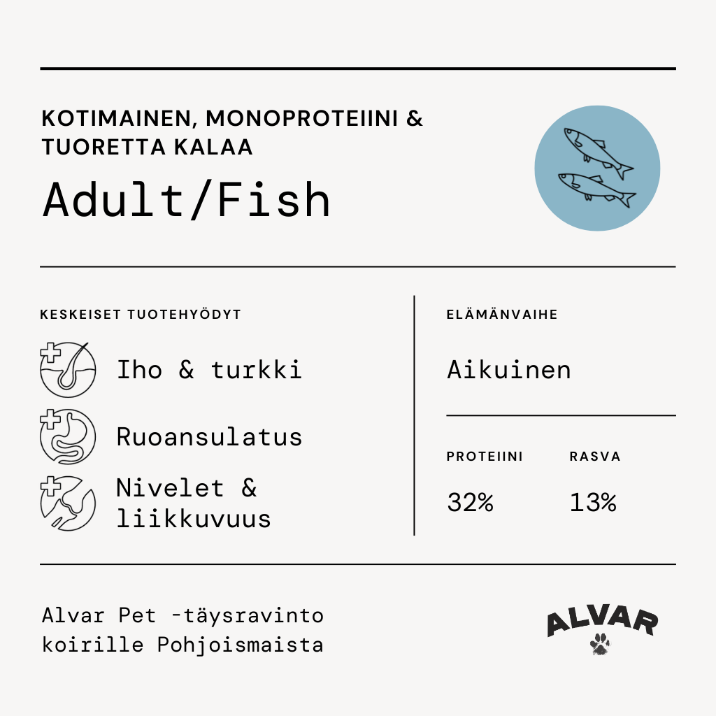 Alvar Pet Adult/Fish dry food