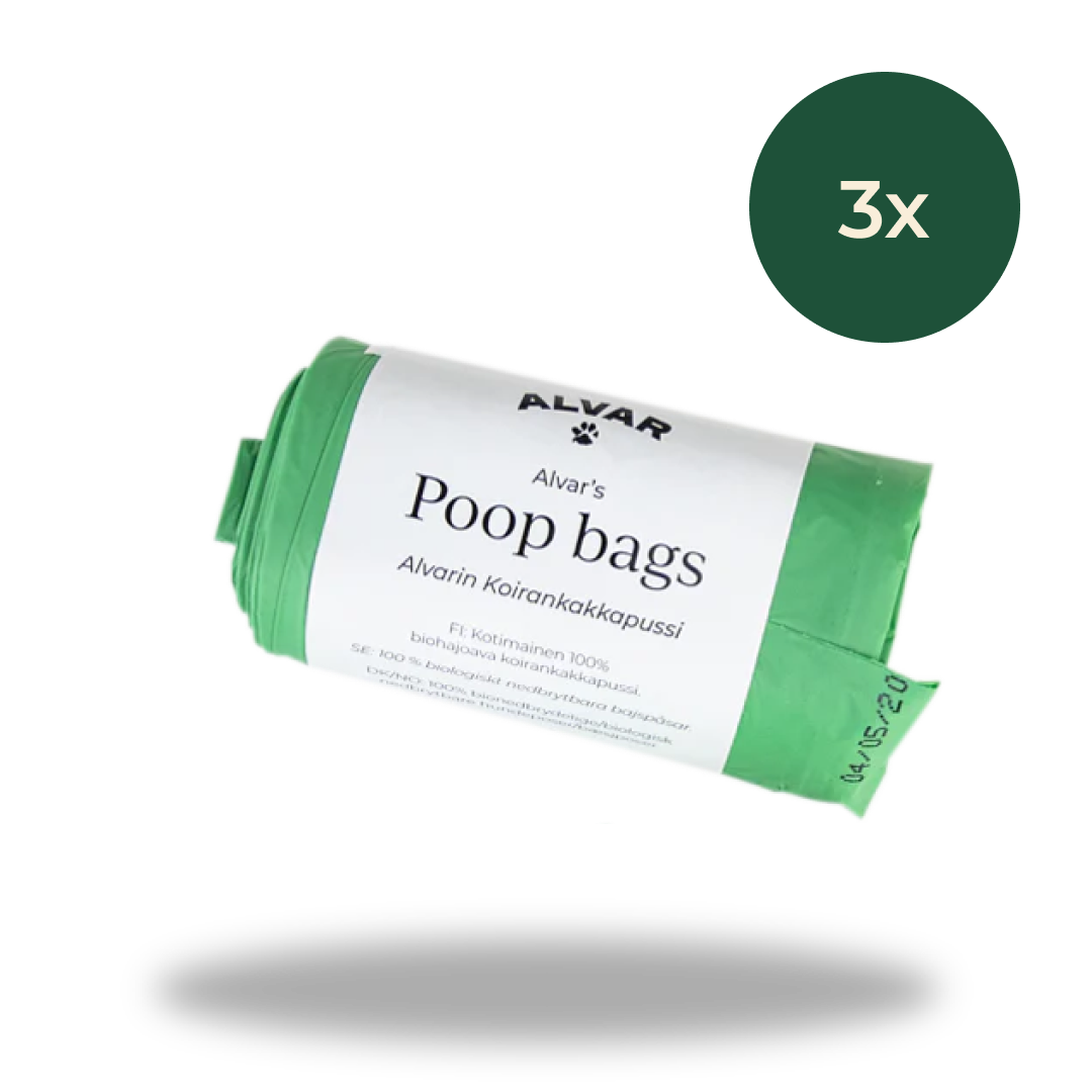 Alvar Pet Poop bags, 3-pack