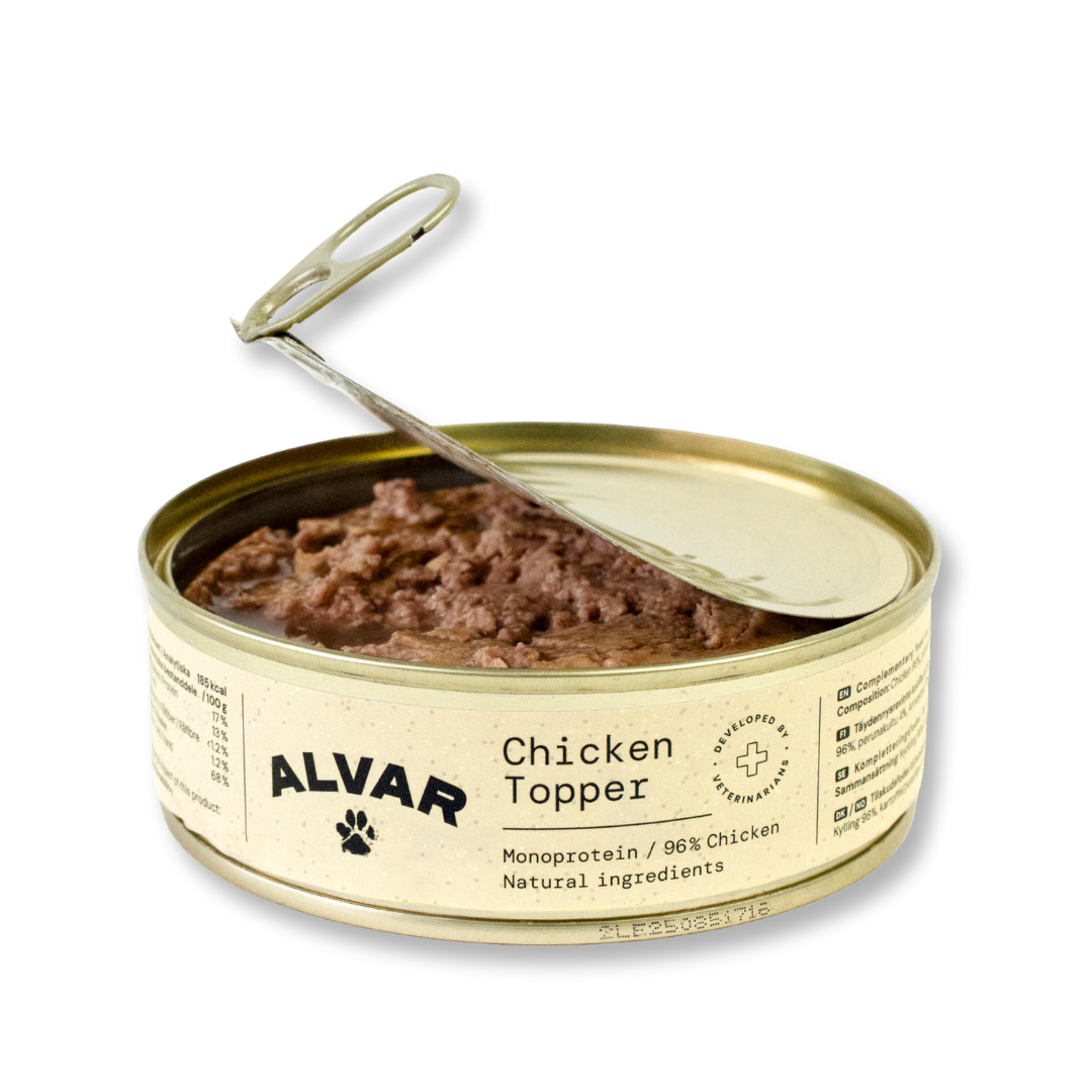 Alvar Pet Chicken Topper Vådfoder