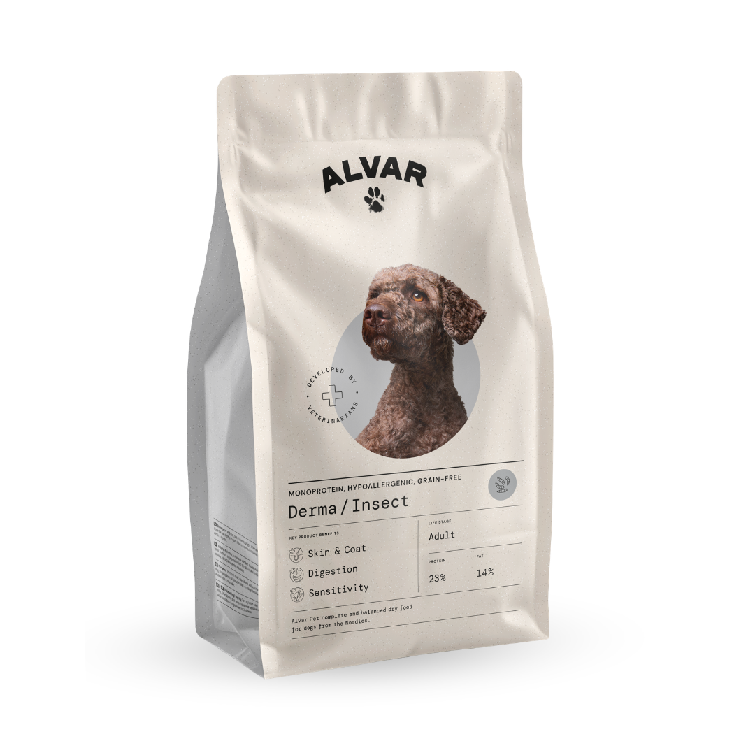 Alvar Pet Derma/Insect hypoallergenic monoprotein grain-free food for adult dogs