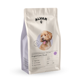 Alvar Pet Digestion/Duck hypoallergenic monoprotein grainfree food for adult dogs 