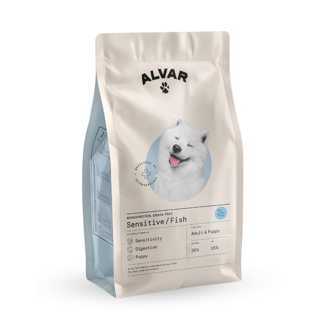 Alvar Pet Sensitive/Fish dry food for adult dogs and large breed puppies