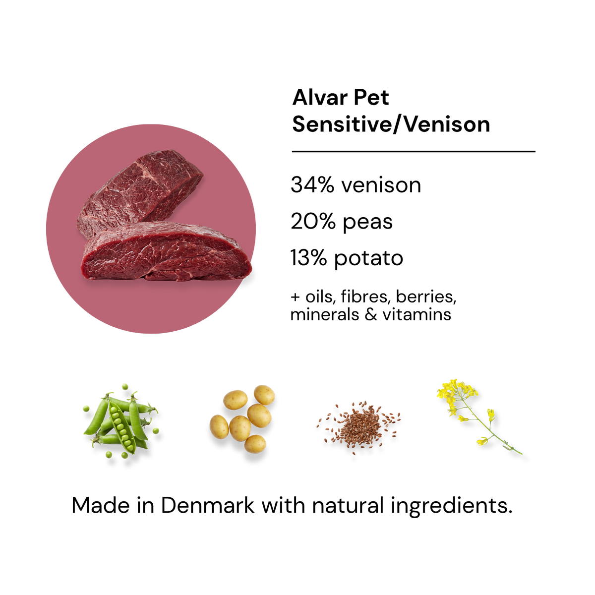 Alvar Pet Sensitive/Venison dry food