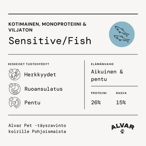 Alvar Pet Sensitive/Fish dry food