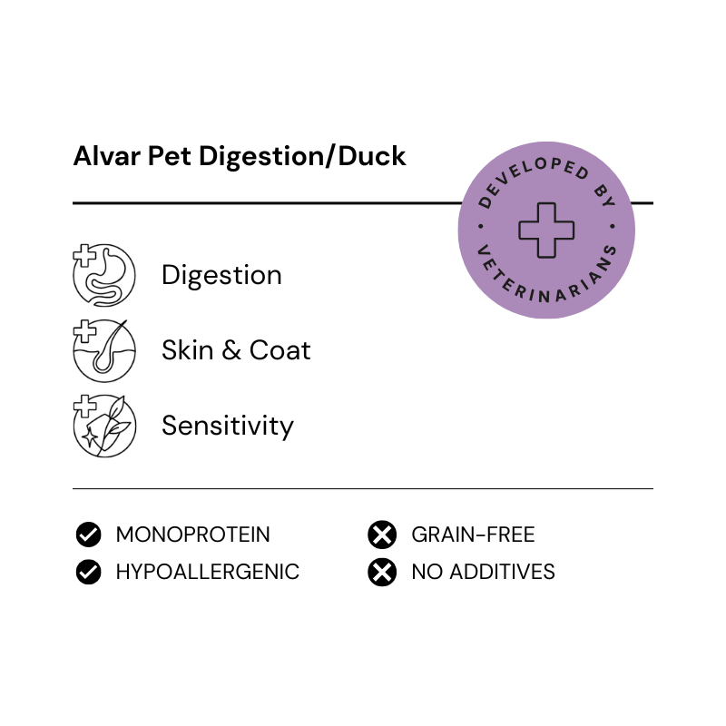 Alvar Pet Digestion/Duck dry food