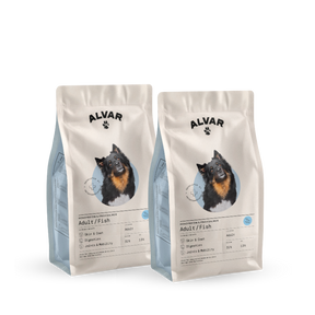 Alvar Pet Adult/Fish kuivaruoka 2 x 2 kg