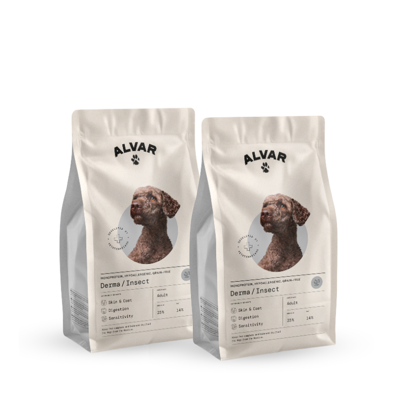 Alvar Pet Derma/Insect dry food 2 x 2 kg