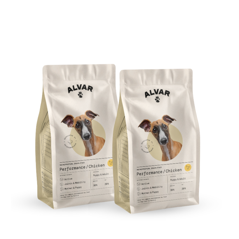 Alvar Pet Performance/Chicken torrfoder 2 x 2 kg