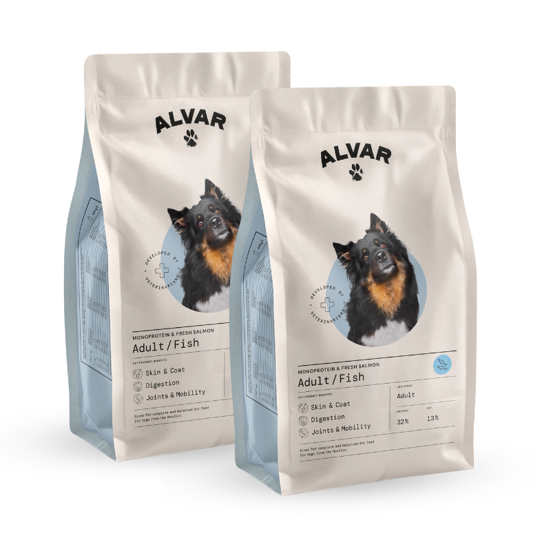 Alvar Pet Adult/Fish torrfoder 2 x 7 kg