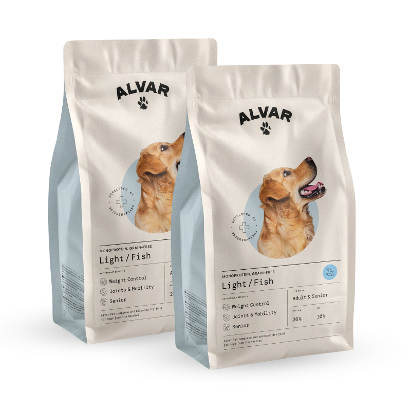 Alvar Pet Light/Fish dry food 2 x 7 kg