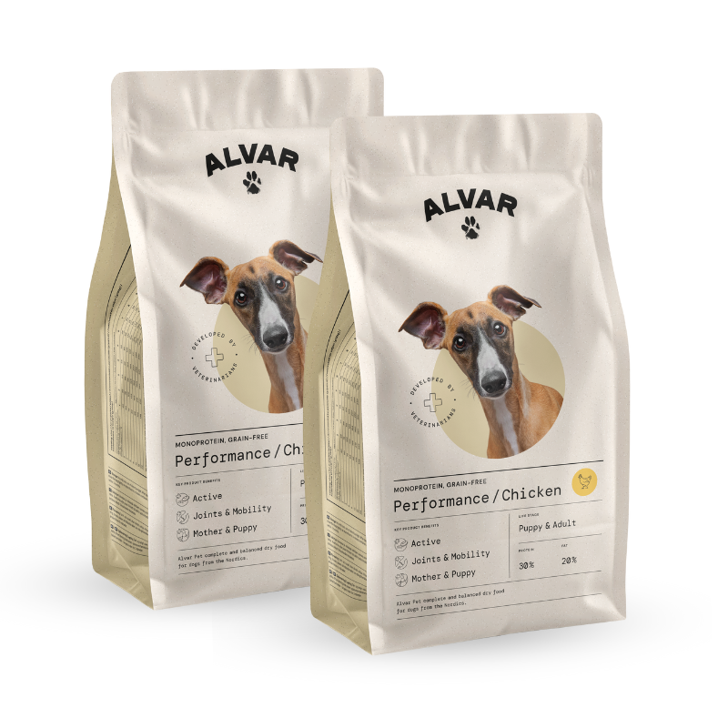Alvar Pet Performance/Chicken torrfoder 2 x 7 kg