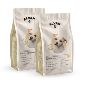 Alvar Pet Senior/Chicken dry food 2 x 7 kg