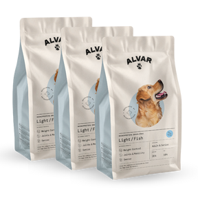 Alvar Pet Light/Fish dry food 3 x 7 kg