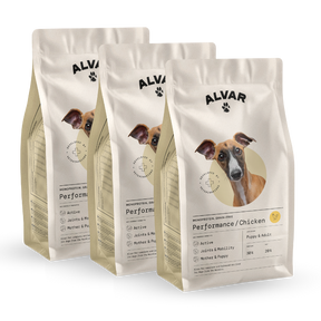 Alvar Pet Performance/Chicken dry food 3 x 7 kg