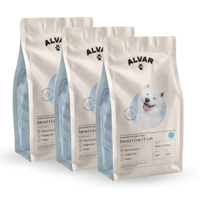 Alvar Pet Sensitive/Fish dry food 3 x 7 kg