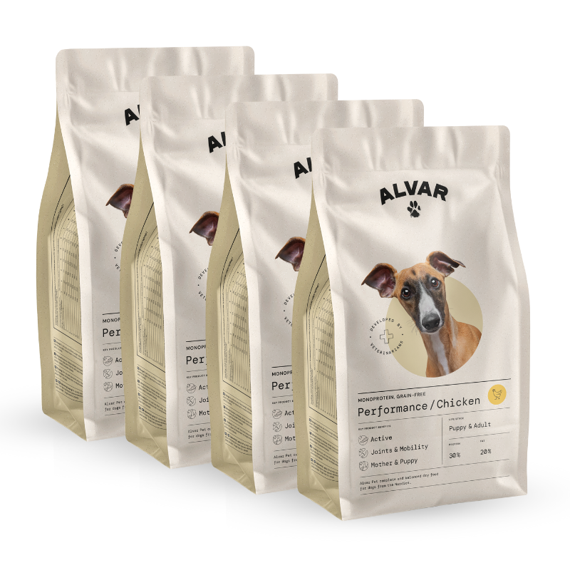 Alvar Pet Performance/Chicken dry food 4 x 7 kg