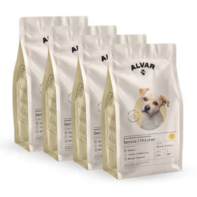 Alvar Pet Senior/Chicken dry food 4 x 7 kg